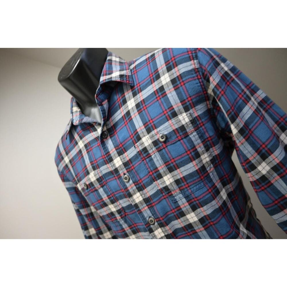 American Eagle Casual‎ Button Up Shirt Athletic Fit Plaid Mens Size Small